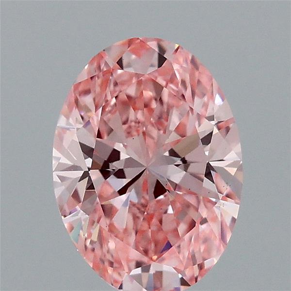 1.15ct Oval FANCY VIVID PINK VS1 Lab Created Diamond