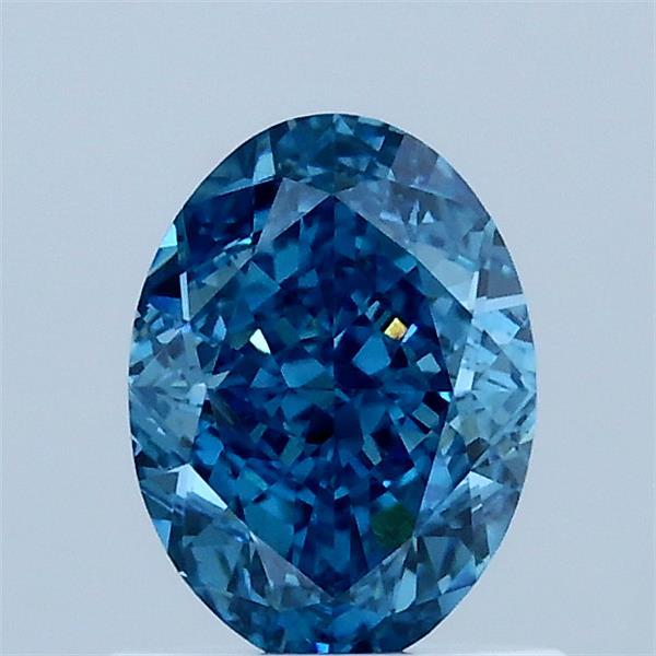 1.03ct Oval FANCY VIVID BLUE VS2 Lab Created Diamond