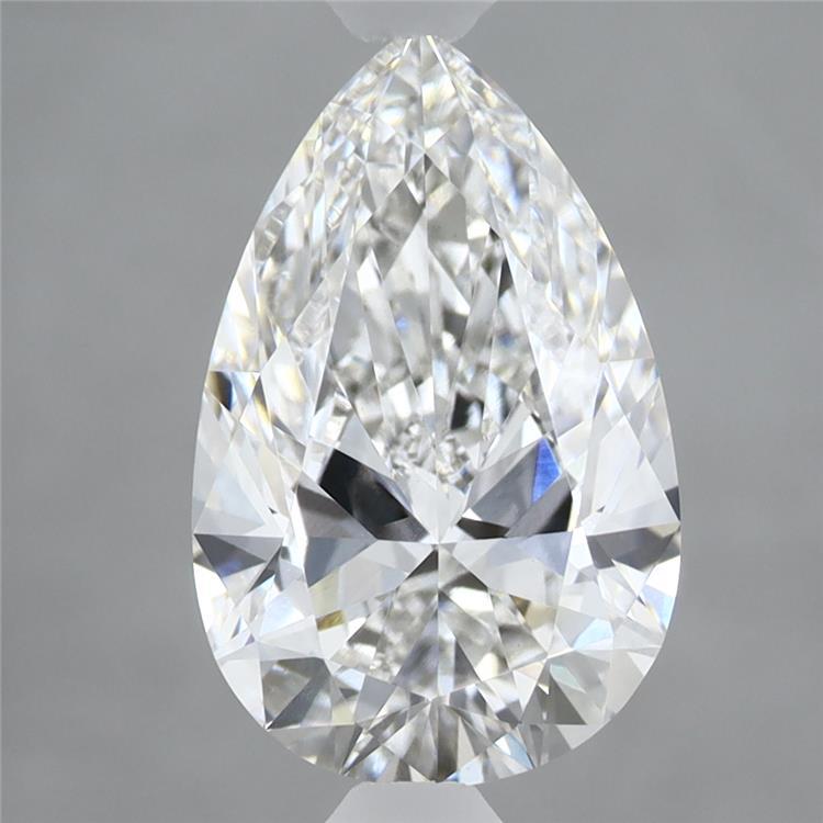 2.72ct Pear F VVS2 Lab Created Diamond