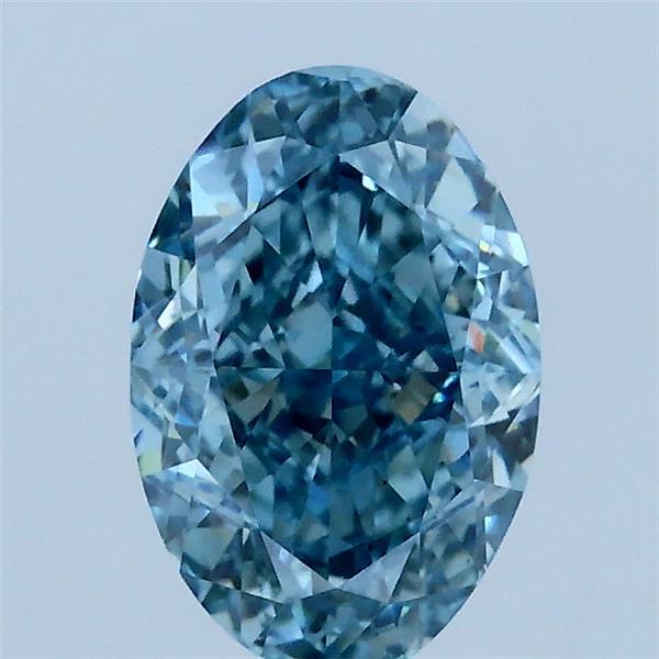 1.57ct Oval FANCY VIVID BLUE VS1 Lab Created Diamond