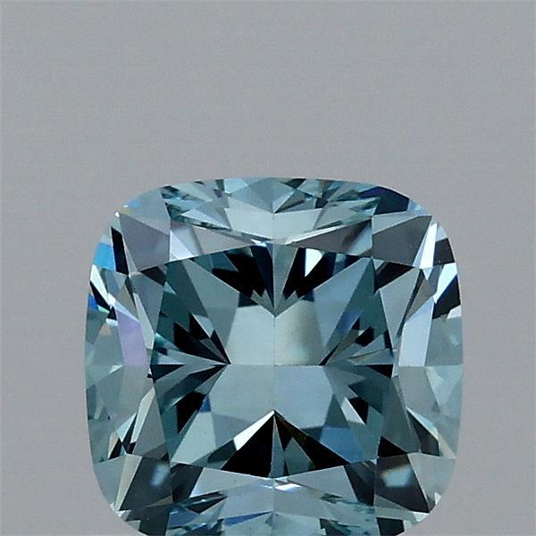 1.2ct Cushion FANCY VIVID BLUE VVS2 Lab Created Diamond