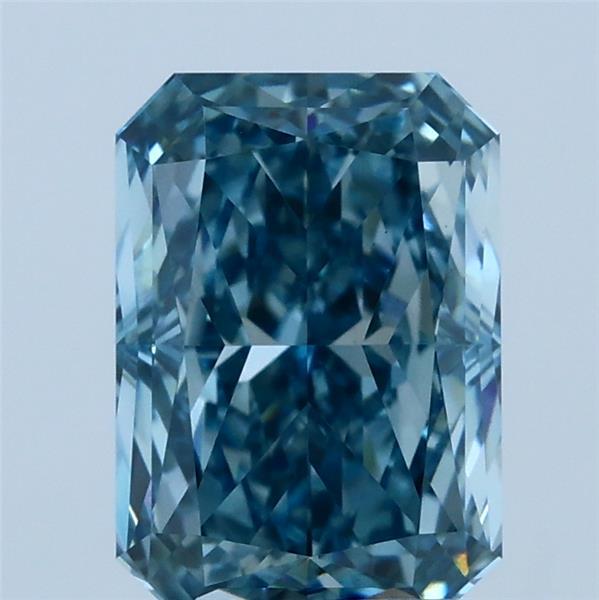 2.21ct Radiant FANCY VIVID BLUE VS1 Lab Created Diamond