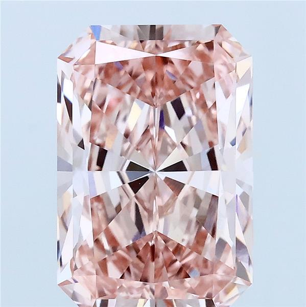 4.01ct Radiant FANCY INTENSE PINK VVS2 Lab Created Diamond