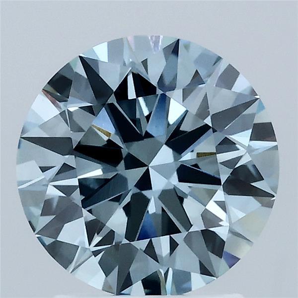 2.02ct Round FANCY VIVID BLUE VS1 Lab Created Diamond