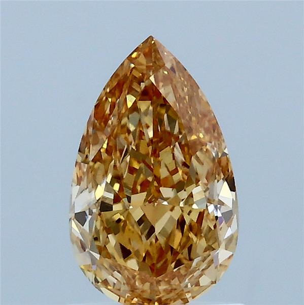1.24ct Pear FANCY BROWNISH YELLOW VS1 Lab Created Diamond