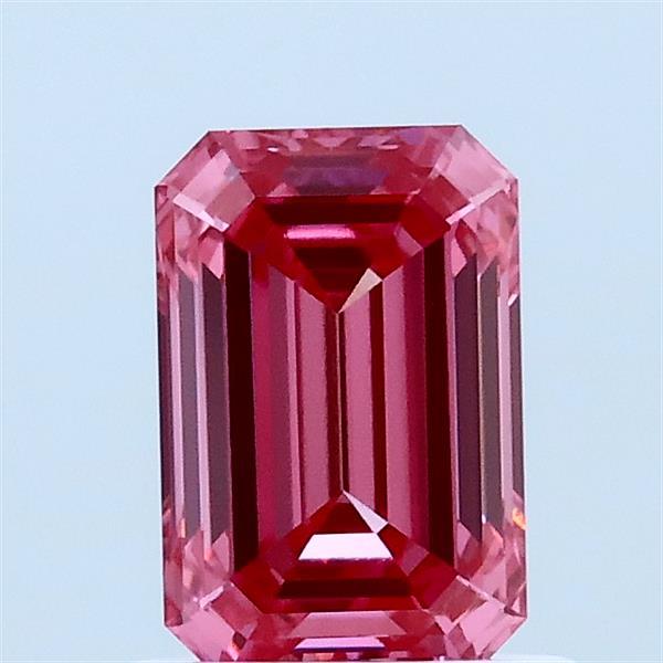 1.01ct Emerald FANCY VIVID PINK VVS2 Lab Created Diamond