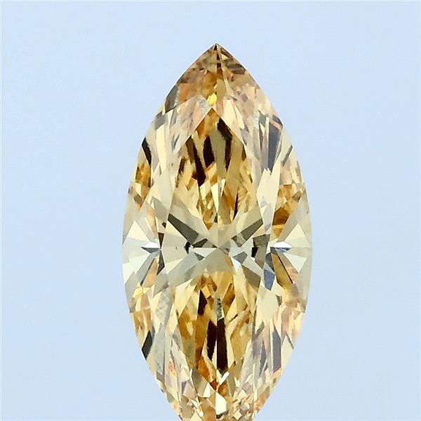 1.09ct Marquise FANCY INTENSE YELLOW VVS2 Lab Created Diamond