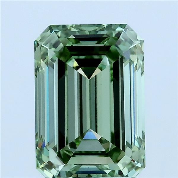 3.01ct Emerald FANCY INTENSE GREEN VS1 Lab Created Diamond