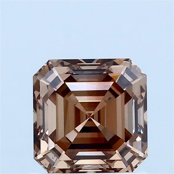 1.07ct Asscher FANCY BROWN VS2 Lab Created Diamond