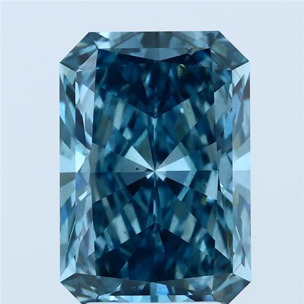 3.32ct Radiant FANCY VIVID BLUE VS2 Lab Created Diamond