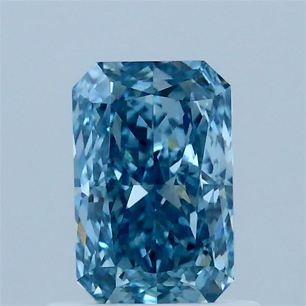 1.01ct Radiant FANCY VIVID BLUE VVS2 Lab Created Diamond
