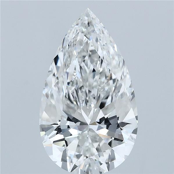 2.85ct Pear E VVS2 Lab Created Diamond