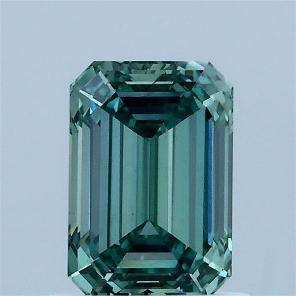 1.01ct Emerald FANCY VIVID GREEN VS1 Lab Created Diamond