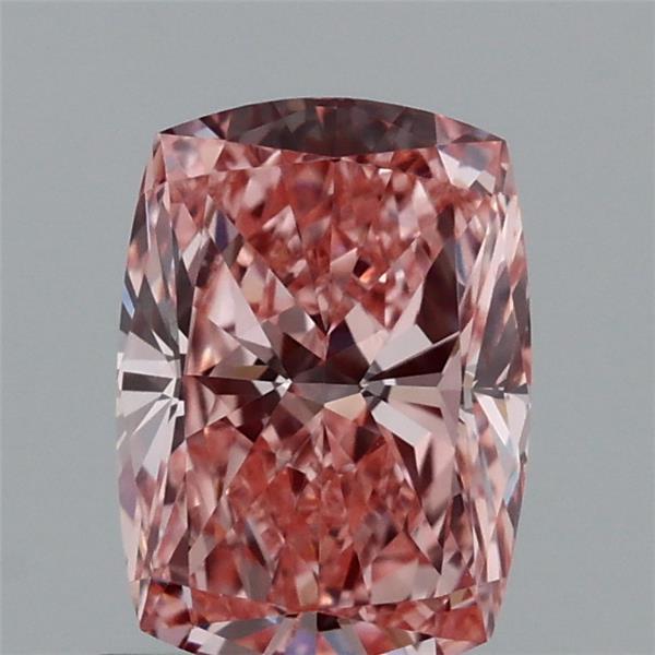 0.95ct Cushion FANCY VIVID PINK VVS2 Lab Created Diamond