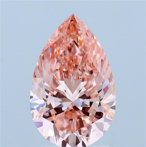 2.02ct Pear FANCY VIVID PINK VVS2 Lab Created Diamond