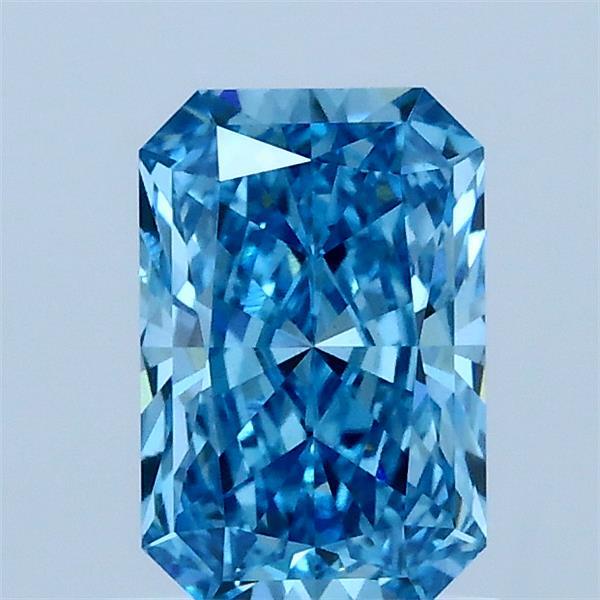 1.01ct Radiant FANCY VIVID BLUE VS1 Lab Created Diamond