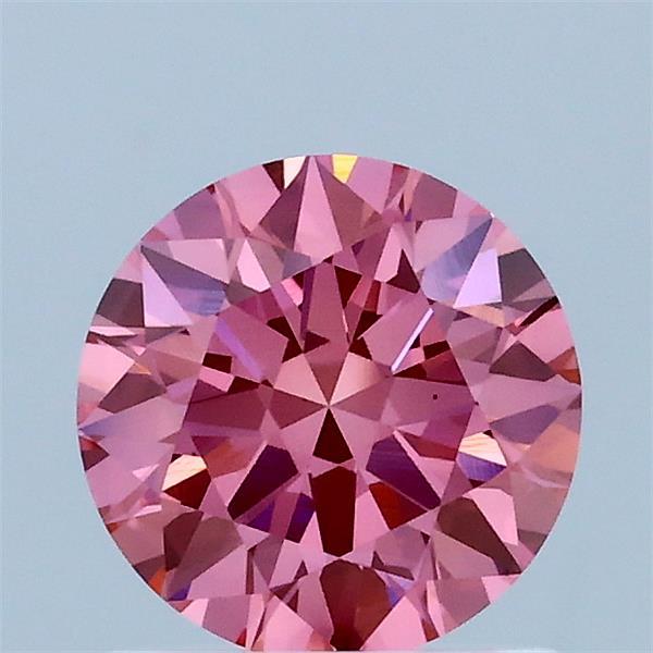 1.06ct Round FANCY VIVID PINK VS1 Lab Created Diamond