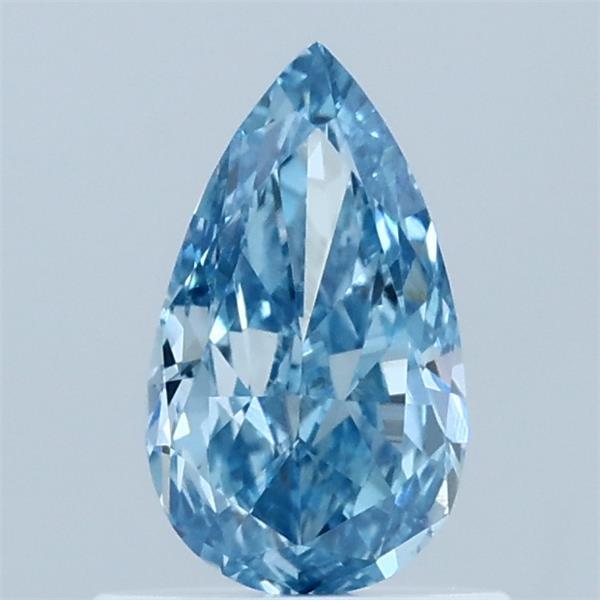 0.76ct Pear FANCY VIVID BLUE VS1 Lab Created Diamond
