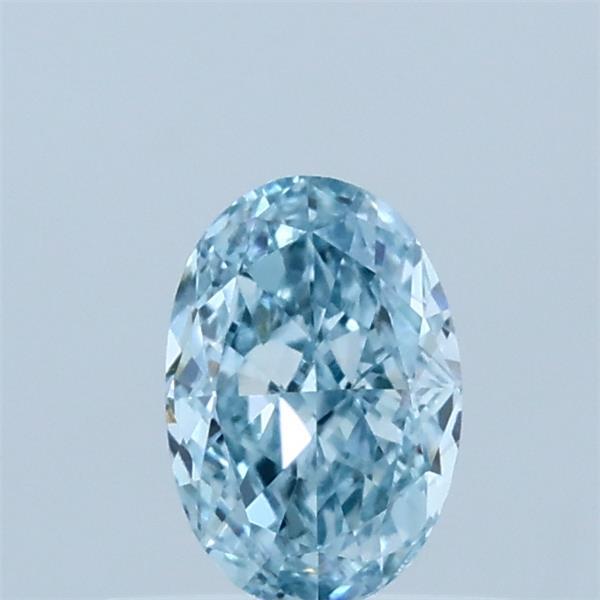 0.52ct Oval FANCY VIVID BLUE VVS2 Lab Created Diamond