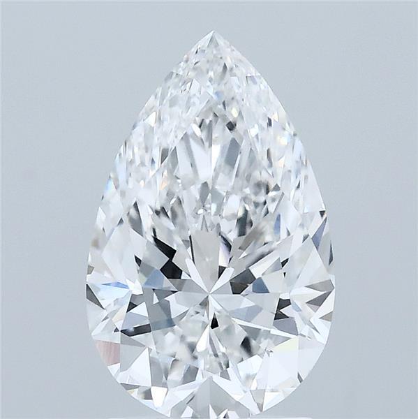2.06ct Pear D VVS2 Lab Created Diamond
