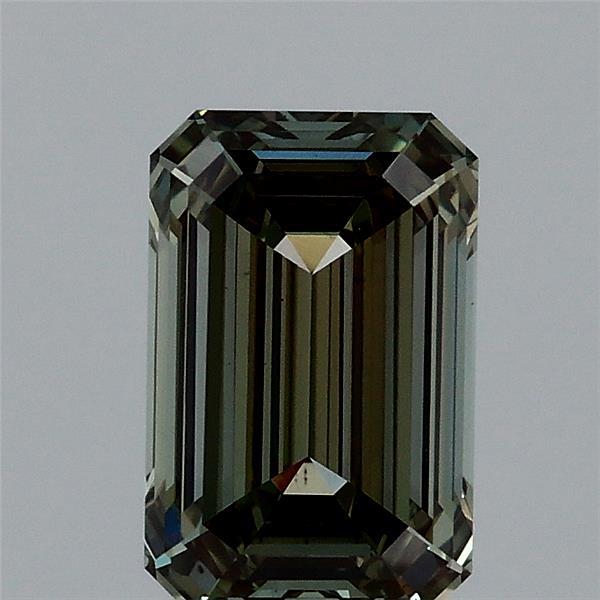 1.38ct Emerald FANCY INTENSE GREEN VS1 Lab Created Diamond