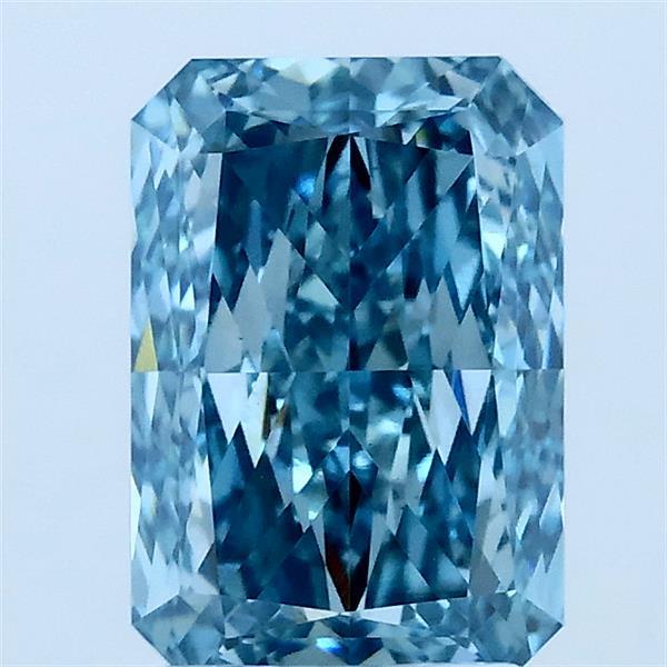 2.06ct Radiant FANCY VIVID BLUE VS1 Lab Created Diamond