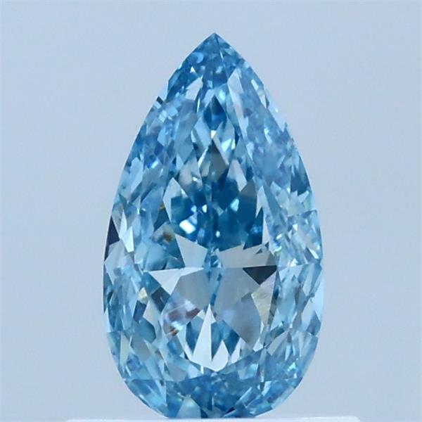 0.68ct Pear FANCY VIVID BLUE VVS1 Lab Created Diamond