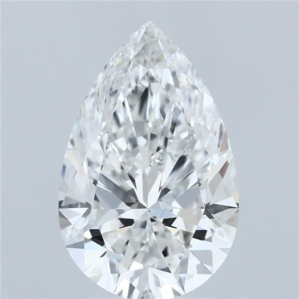3.52ct Pear F IF Lab Created Diamond