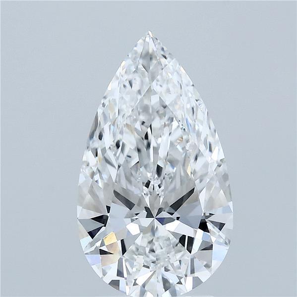 2.5ct Pear E VVS2 Lab Created Diamond