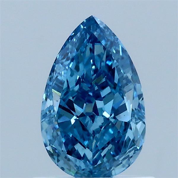 1.01ct Pear FANCY VIVID BLUE VS1 Lab Created Diamond