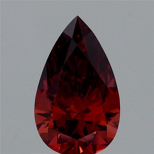0.95ct Pear FANCY DEEP ORANGE VVS2 Lab Created Diamond