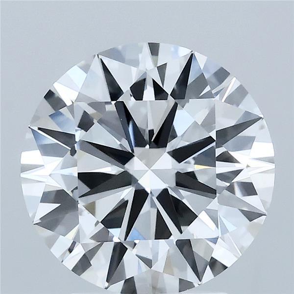 3ct Round F VVS2 Lab Created Diamond