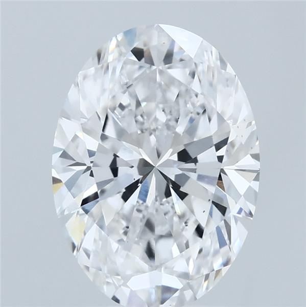 3ct Oval D VS2 Lab Created Diamond