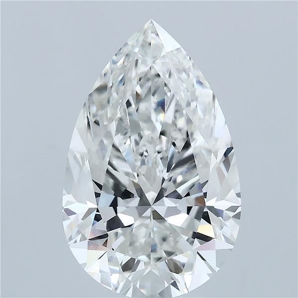 4.01ct Pear F VVS2 Lab Created Diamond