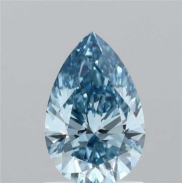 1.07ct Pear FANCY VIVID BLUE VS1 Lab Created Diamond