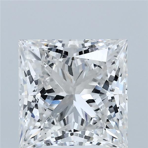 4.06ct Princess F VVS2 Lab Created Diamond
