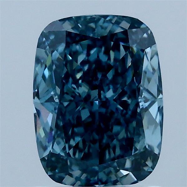 1.56ct Cushion FANCY VIVID BLUE VVS2 Lab Created Diamond