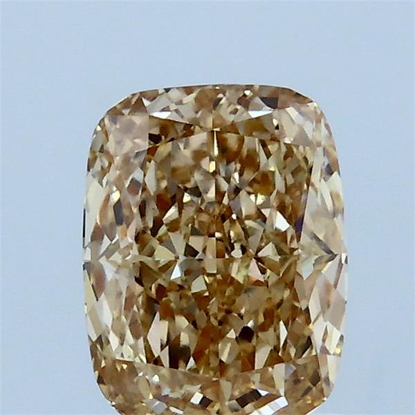 1.21ct Cushion FANCY LIGHT BROWNISH YELLOW VS1 Lab Created Diamond
