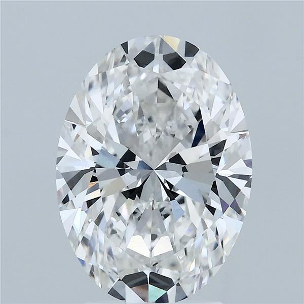 3.07ct Oval F VVS2 Lab Created Diamond