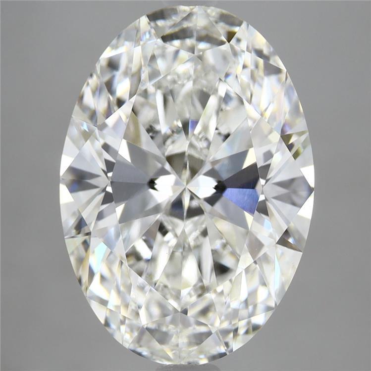 6.1ct Oval F VVS2 Lab Created Diamond