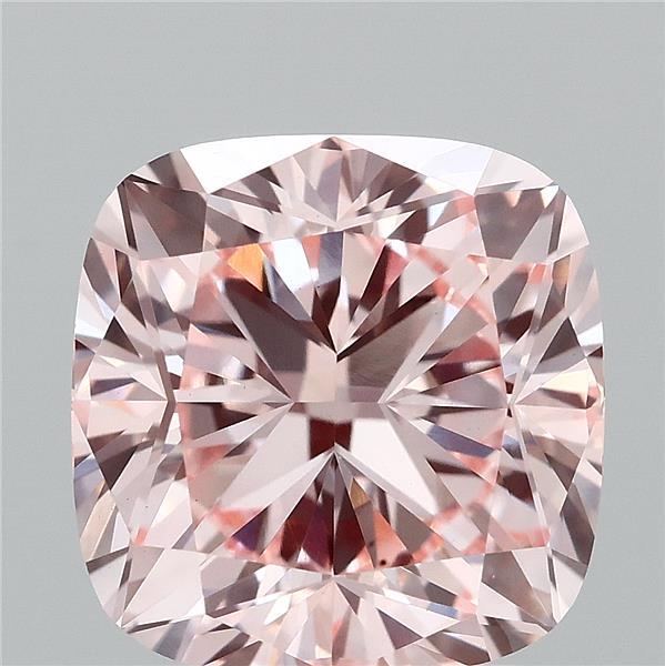 3.04ct Cushion FANCY INTENSE PINK VS1 Lab Created Diamond