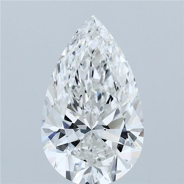 3.5ct Pear F VVS2 Lab Created Diamond