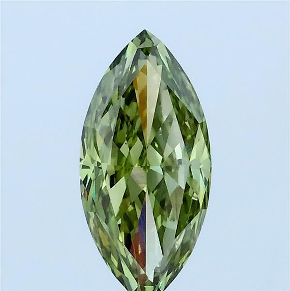 0.81ct Marquise FANCY VIVID GREEN VS1 Lab Created Diamond