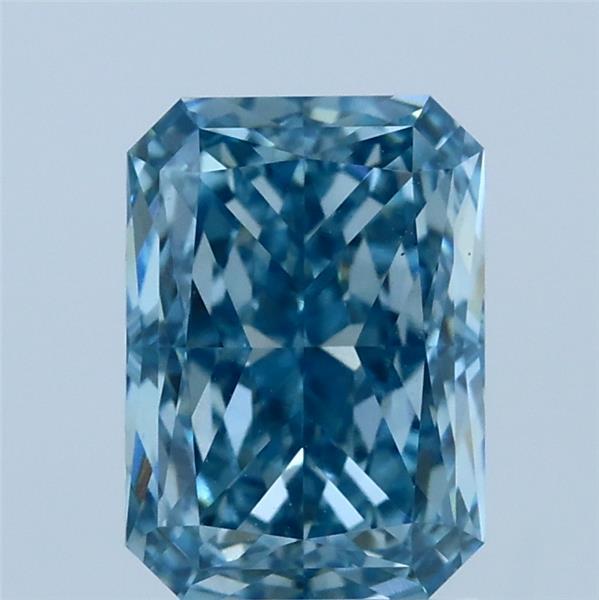 2.01ct Radiant FANCY VIVID BLUE VS1 Lab Created Diamond