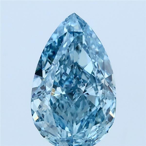 2.06ct Pear FANCY VIVID BLUE VS1 Lab Created Diamond
