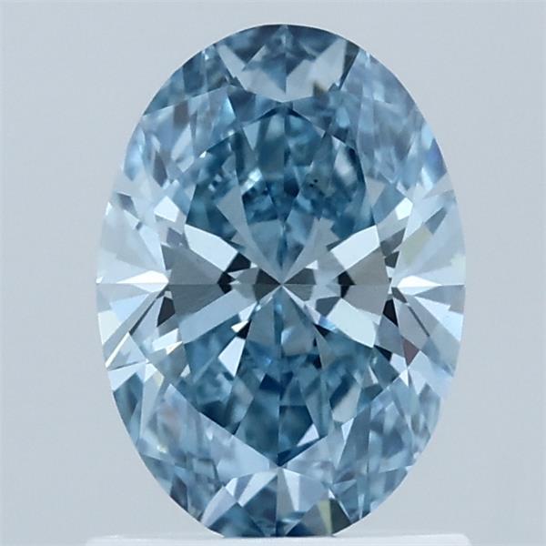 1.02ct Oval FANCY VIVID BLUE VS1 Lab Created Diamond