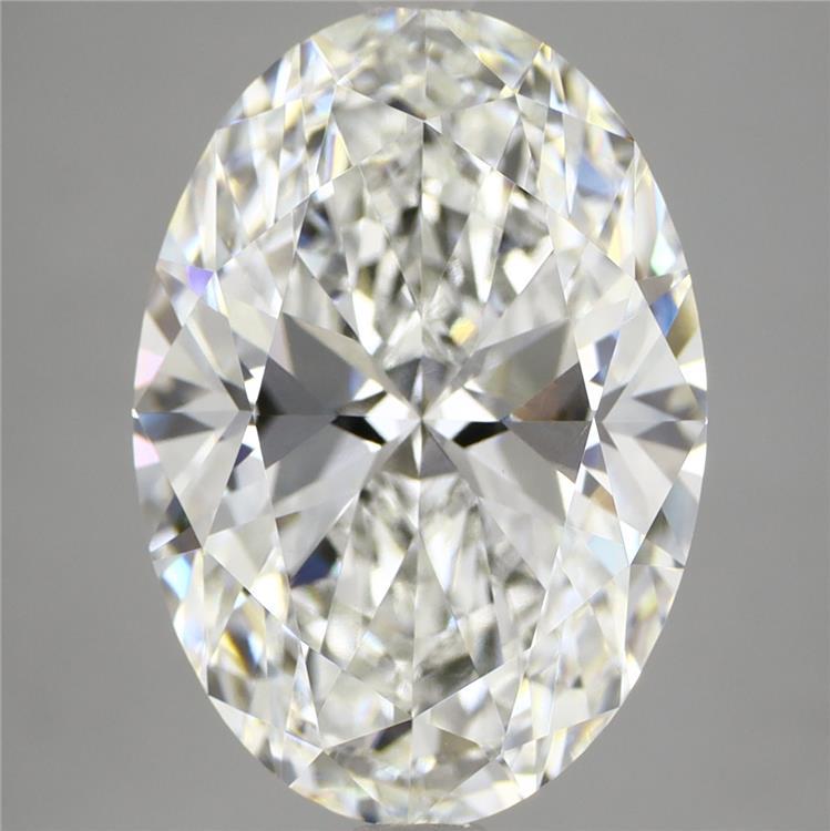 6.08ct Oval F VVS2 Lab Created Diamond