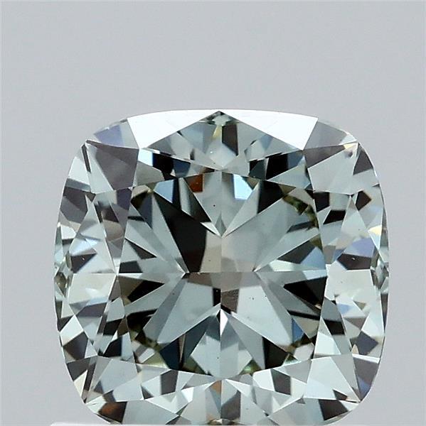 1.02ct Cushion FANCY INTENSE GREEN VS1 Lab Created Diamond