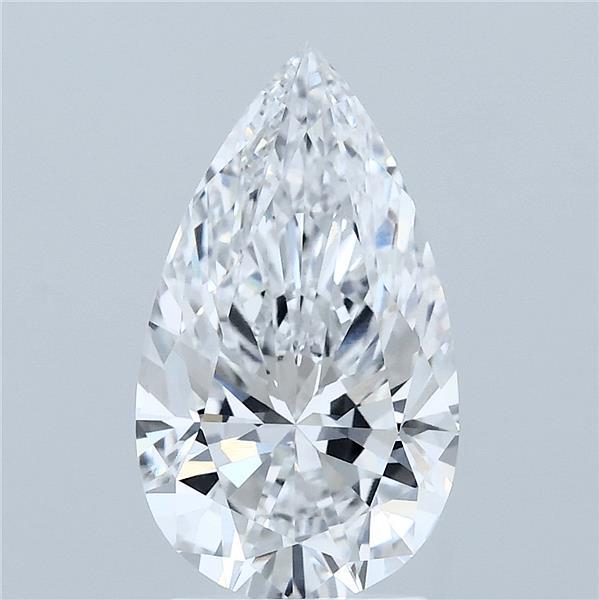 2.53ct Pear D VVS2 Lab Created Diamond