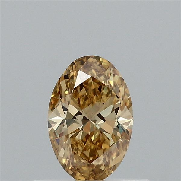 0.5ct Oval FANCY INTENSE YELLOW VVS2 Lab Created Diamond